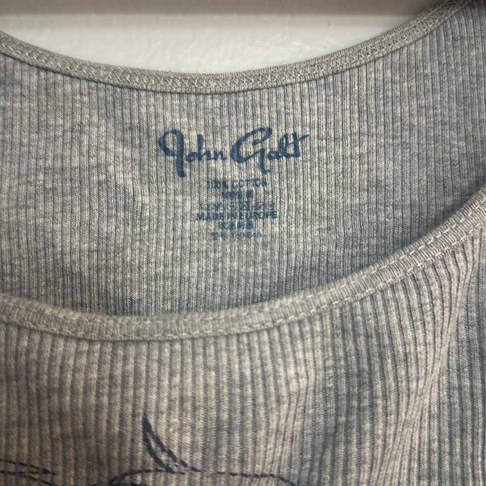 MOVING SALE Hugging Angels Brandy Melville Gray Ribbed Tank - Picture 4 of 5